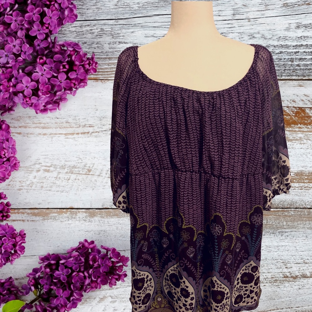 Venezia babydoll empire waist flowy top 22/24